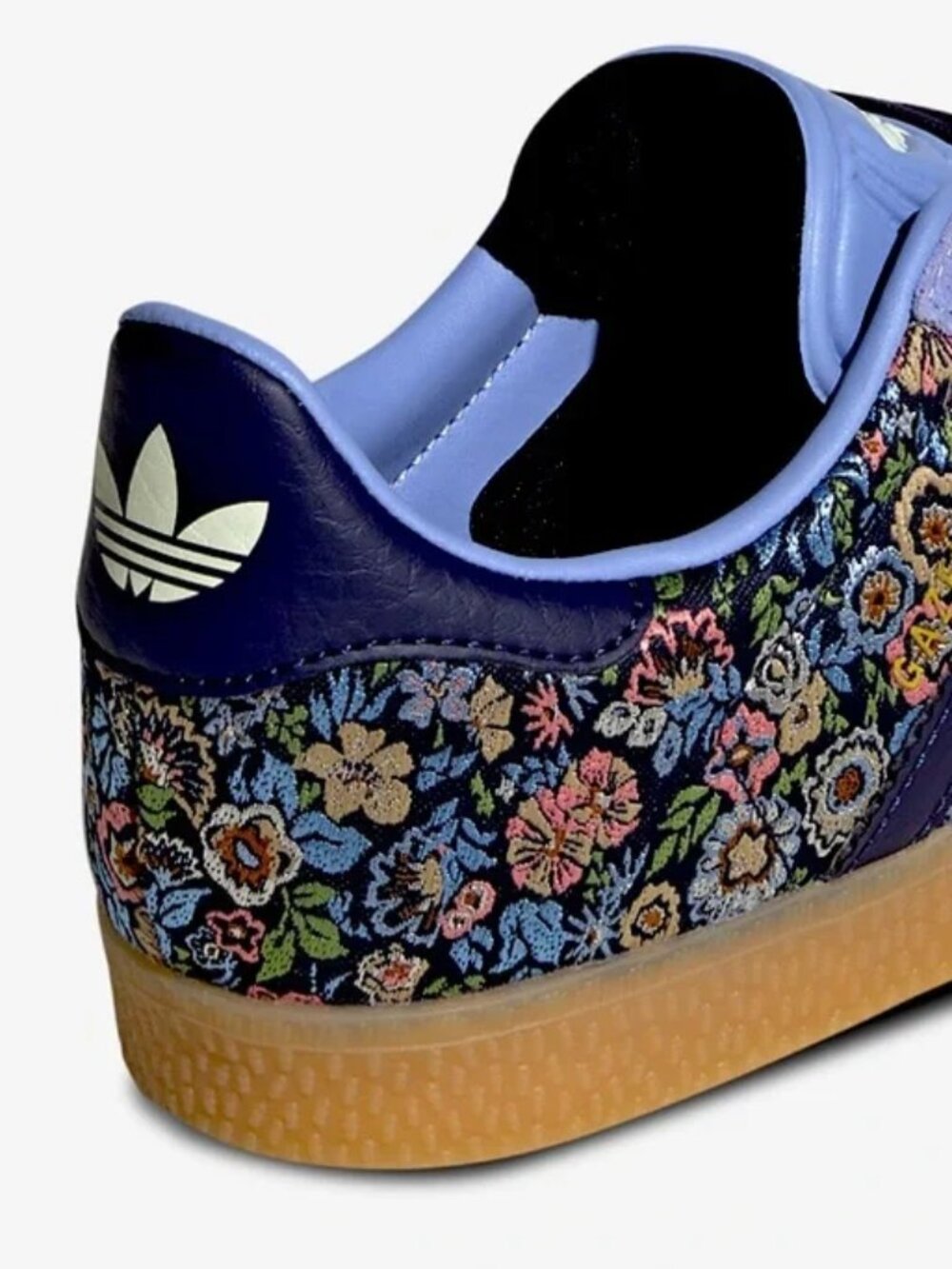 Adidas Gazelle J x Liberty London Floral Embroidery Sneakers JH5207 Women's 7 - Picture 4 of 8